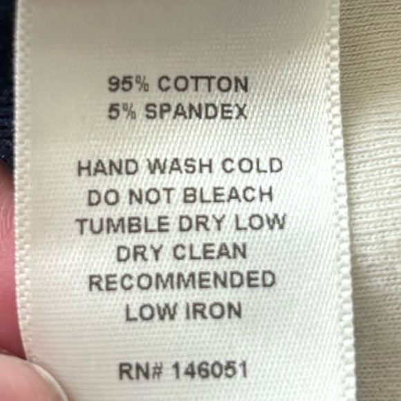 Monteau navy and cream striped dress in Large. - Picture 4 of 5